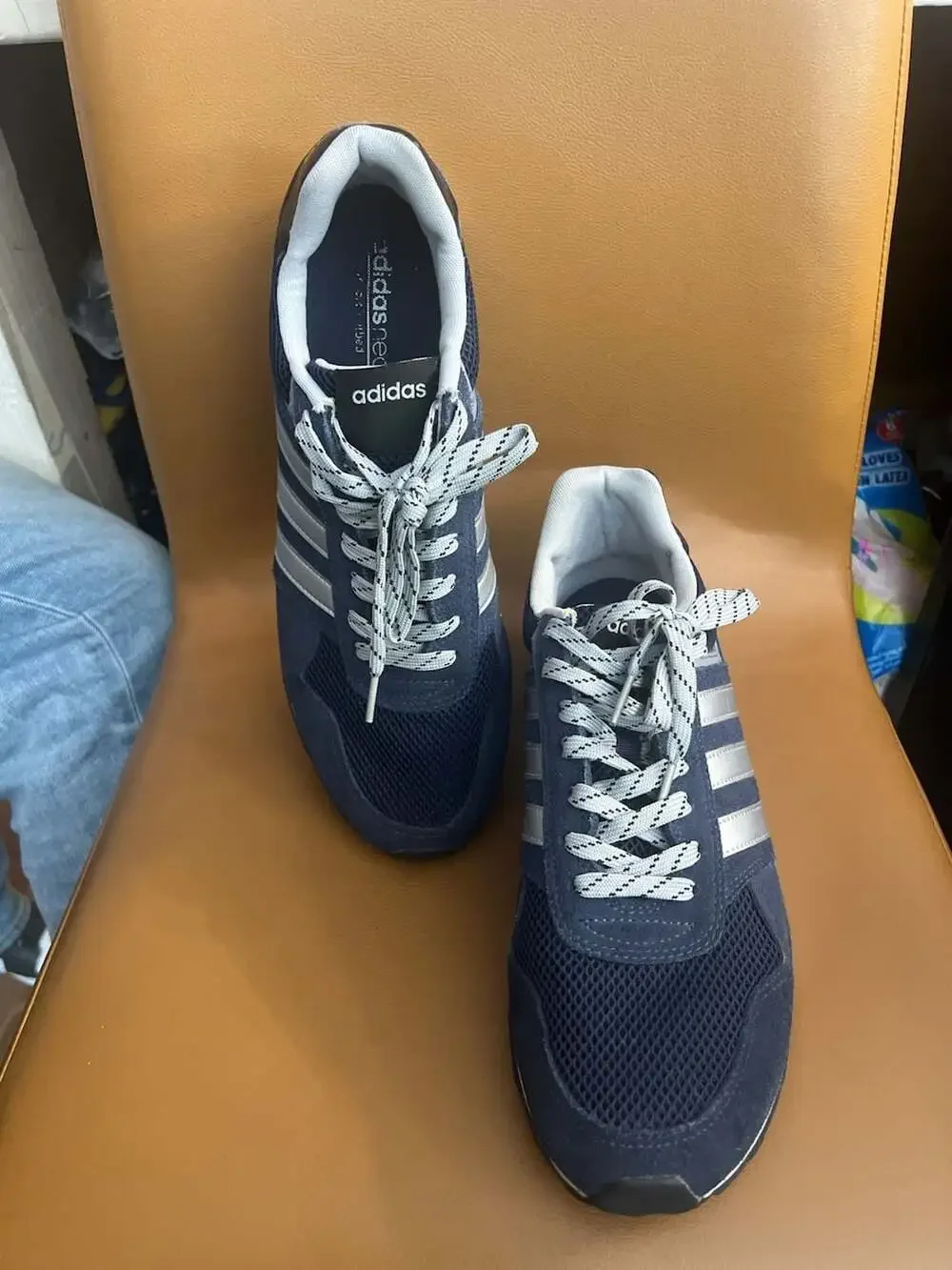 Adidas Neo 10K Blue and Silver Men's Sneakers